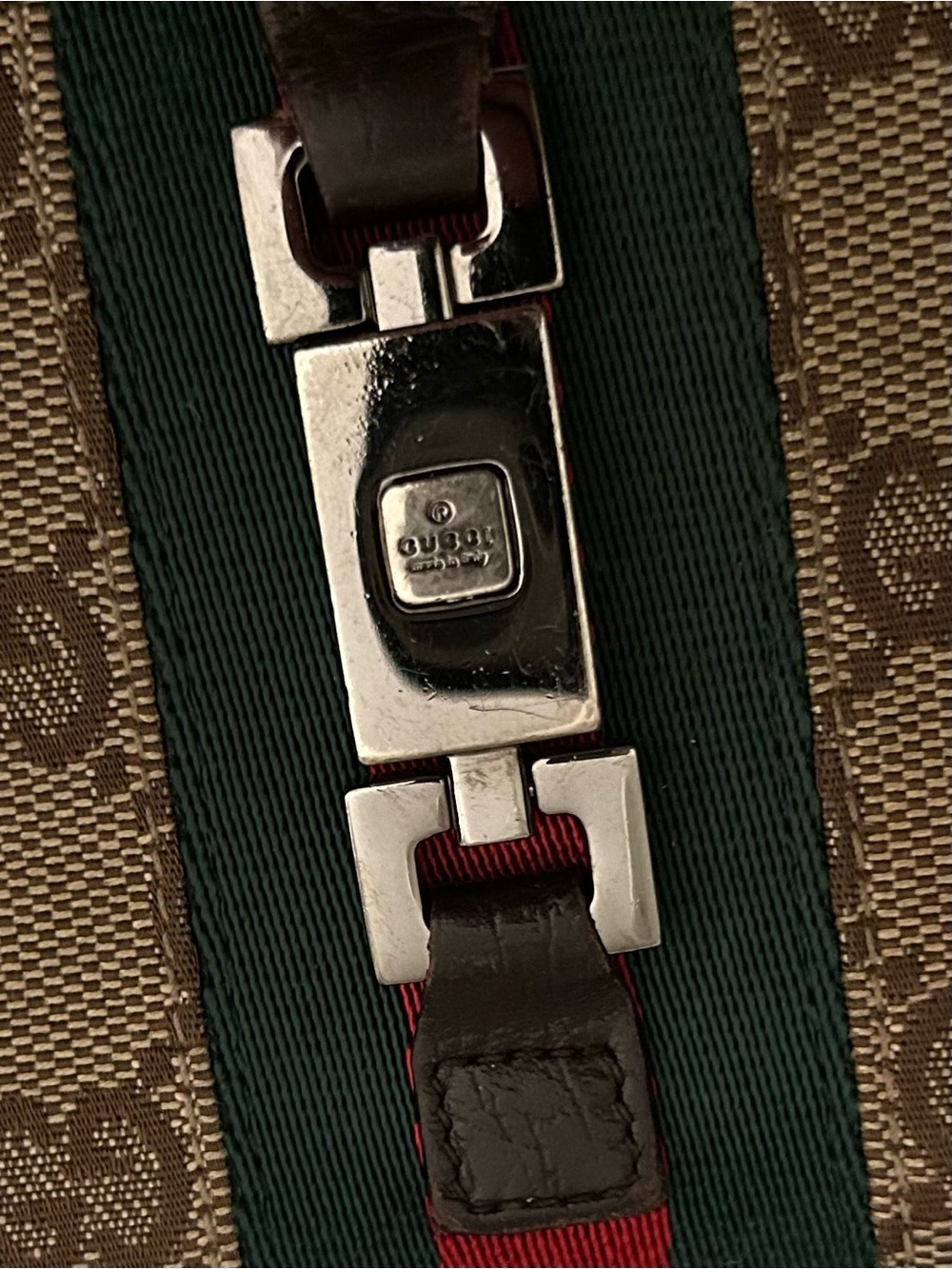 Gucci Brown GG Canvas Wallet with Green and Red Web Stripe - Picture 3 of 10